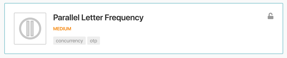 The Parallel Letter Frequency problem on Exercism's Elixir track